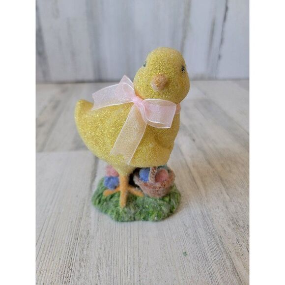 Midwest Cannon Falls microbead easter chick egg basket figure - Picture 1 of 6
